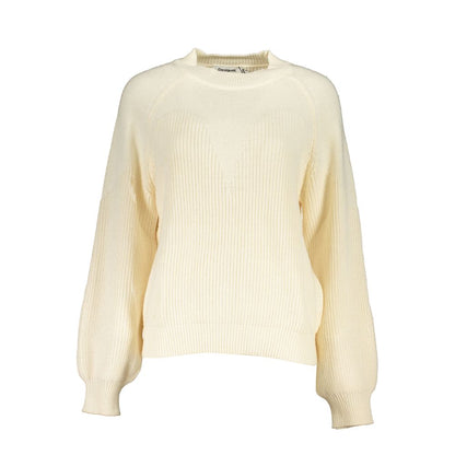 Desigual Bianco Poliestere Women Sweater Turtleneck