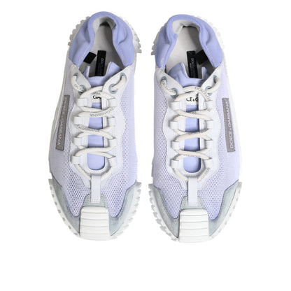 Dolce & Gabbana Purple White NS1 Lace Up Low Top Sneakers Shoes