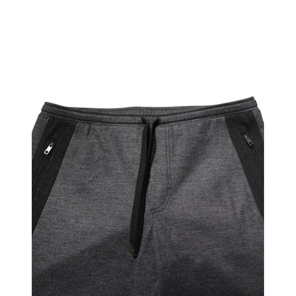 Dolce & Gabbana Gray Black Wool Blend Jogger Sweatpants Pants