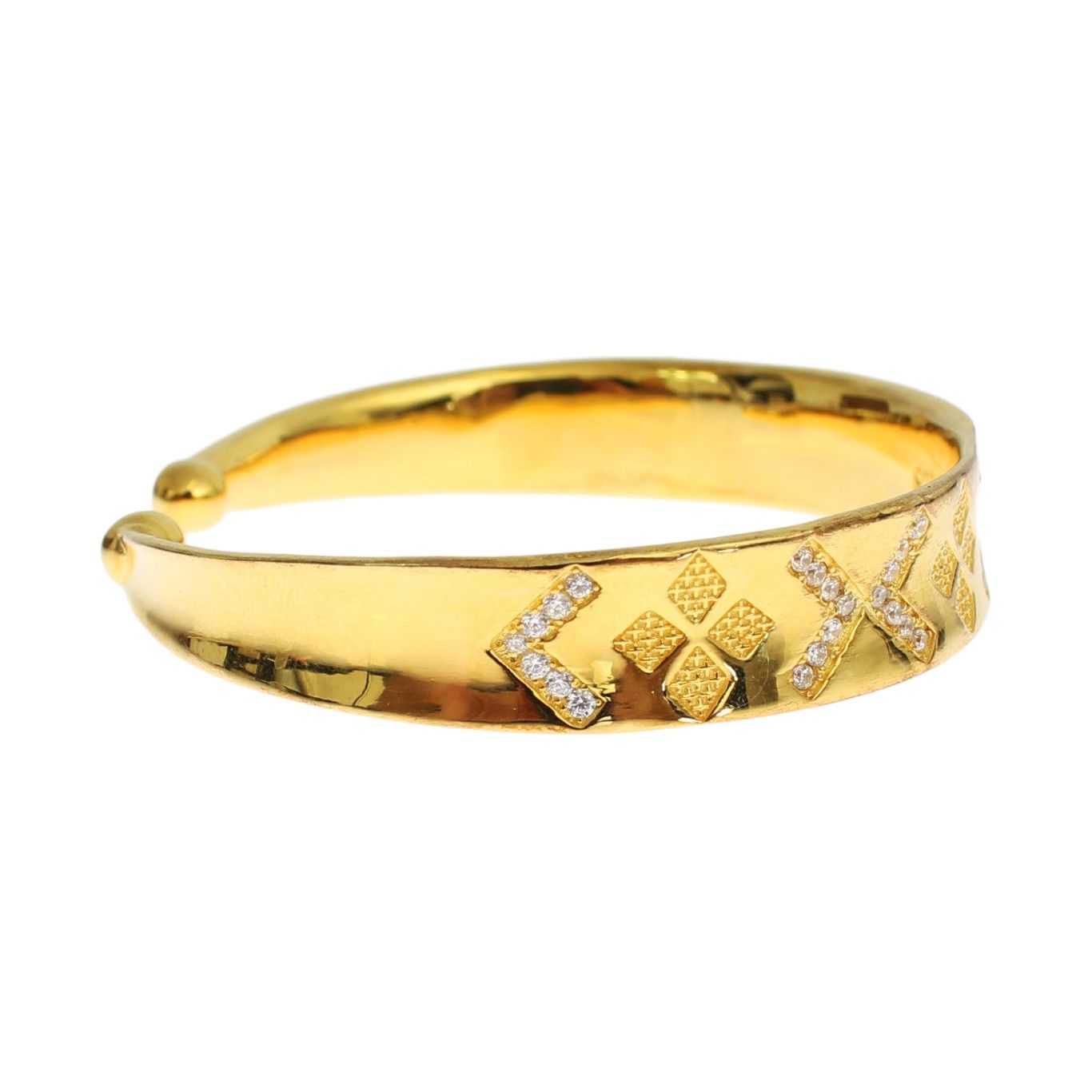 Nialaya | Elegant Gold Plated Silver CZ Bracelet| McRichard Designer Brands   