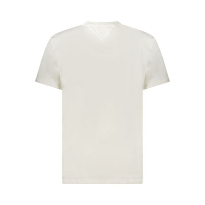 Tommy Hilfiger Bianco Cotton Men T-Shirt