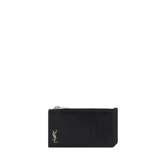 Saint Laurent Black Calf Leather Bos Taurus Wallet Saint Laurent