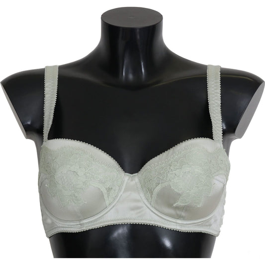 Elegant Floral Lace Silk Bra