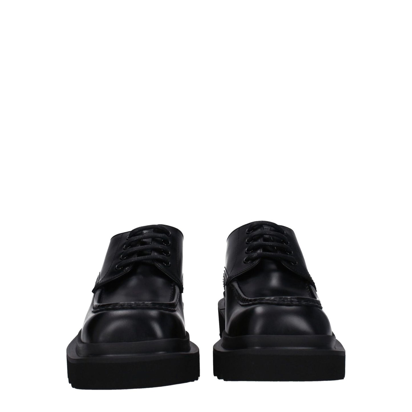 Dolce & Gabbana Black Leather Oxfords And Derbies