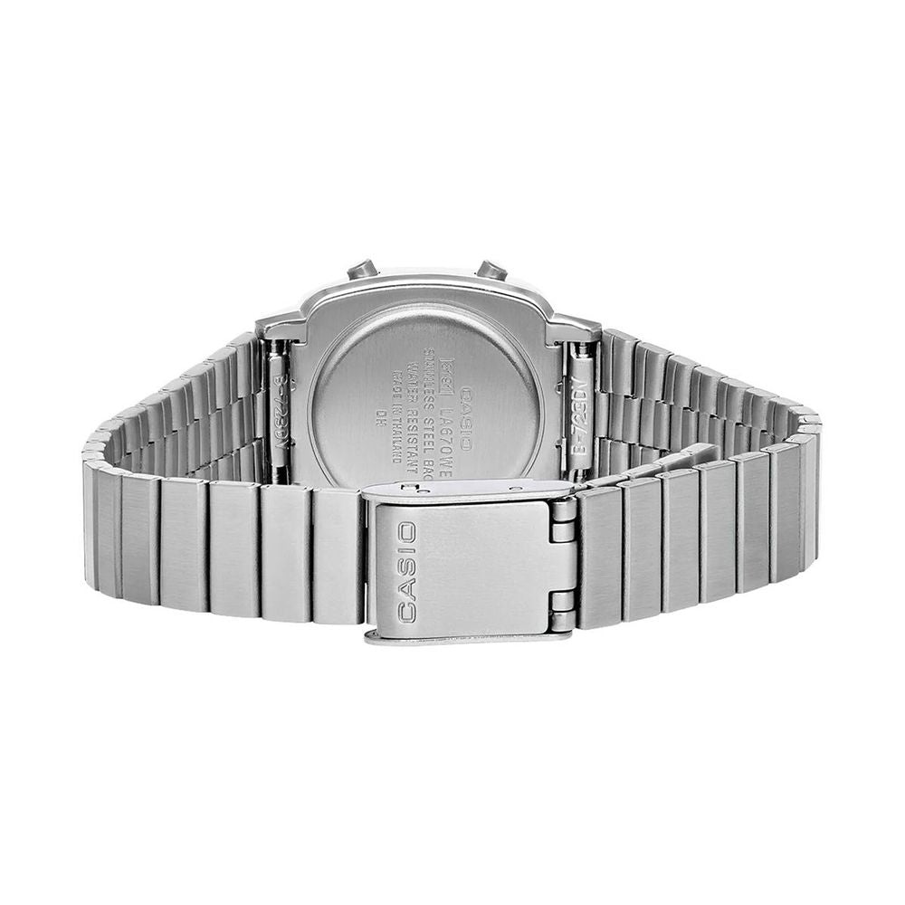 Casio Gray Stainless Steel Digital Watch 1728,67434610848,Accessories,Casio,Digital Watches - Watches - Accessories,Gray,New with tags,Watches - Accessories,Women