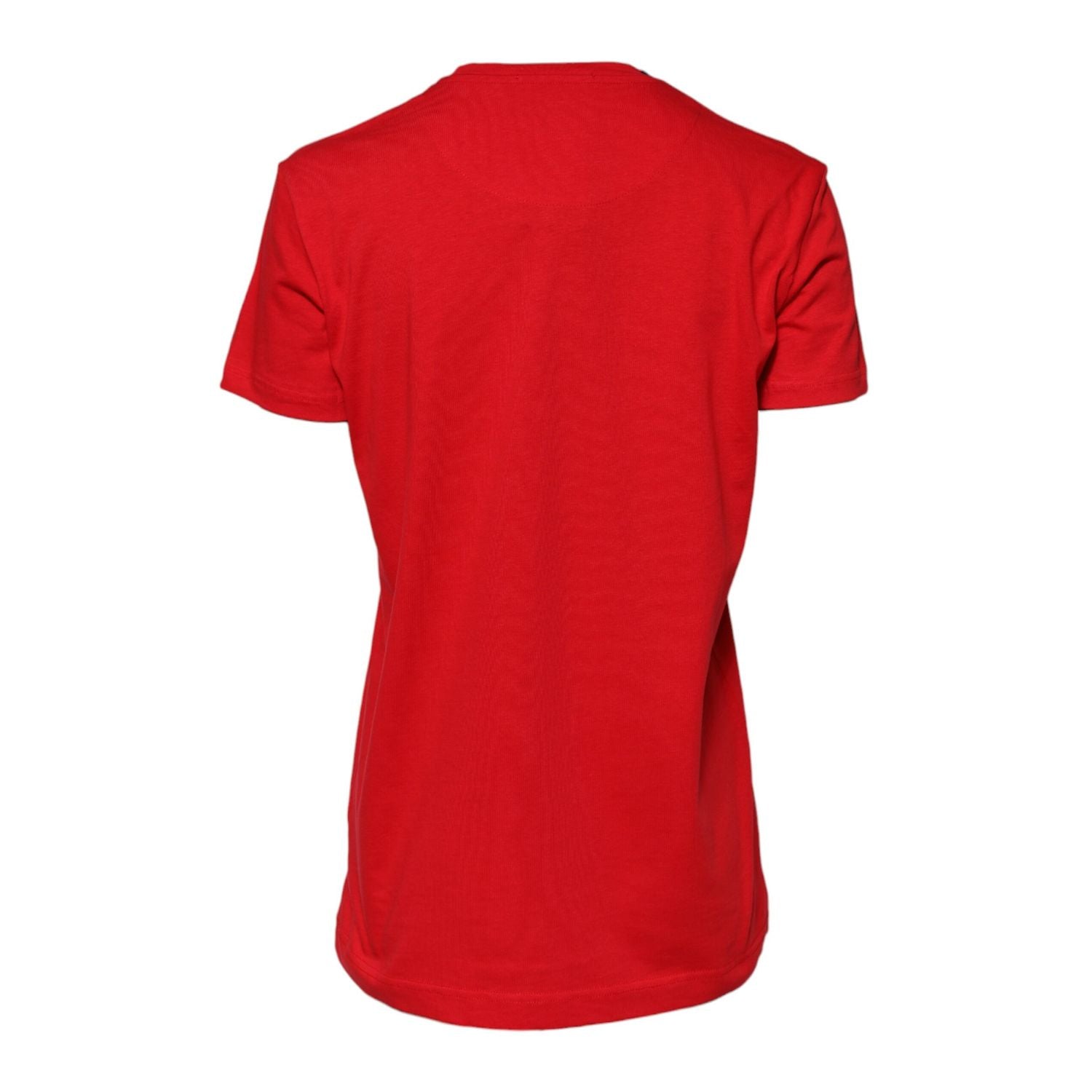 Dolce & Gabbana Red Plain Short Sleeve Crew Neck Top T-shirt