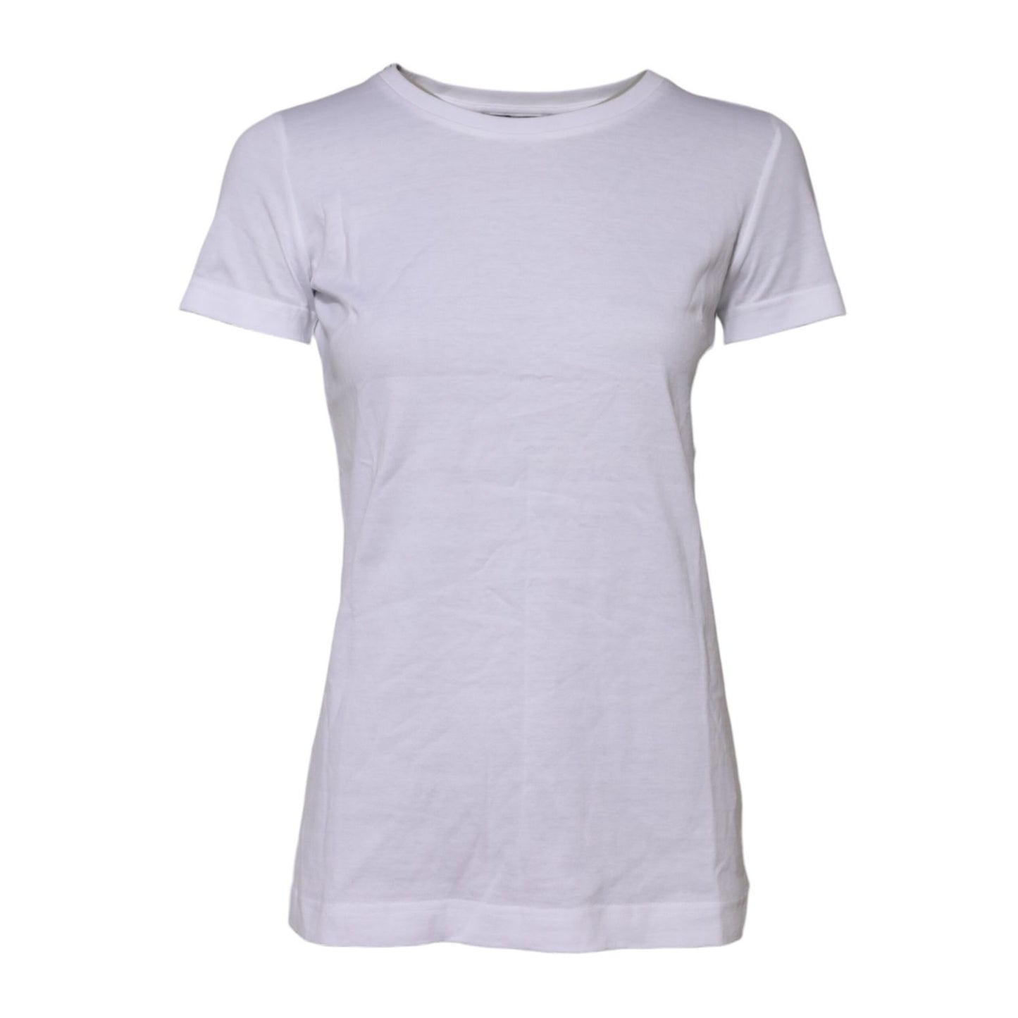 Dolce & Gabbana White Short Sleeves Crew Neck Top T-shirt
