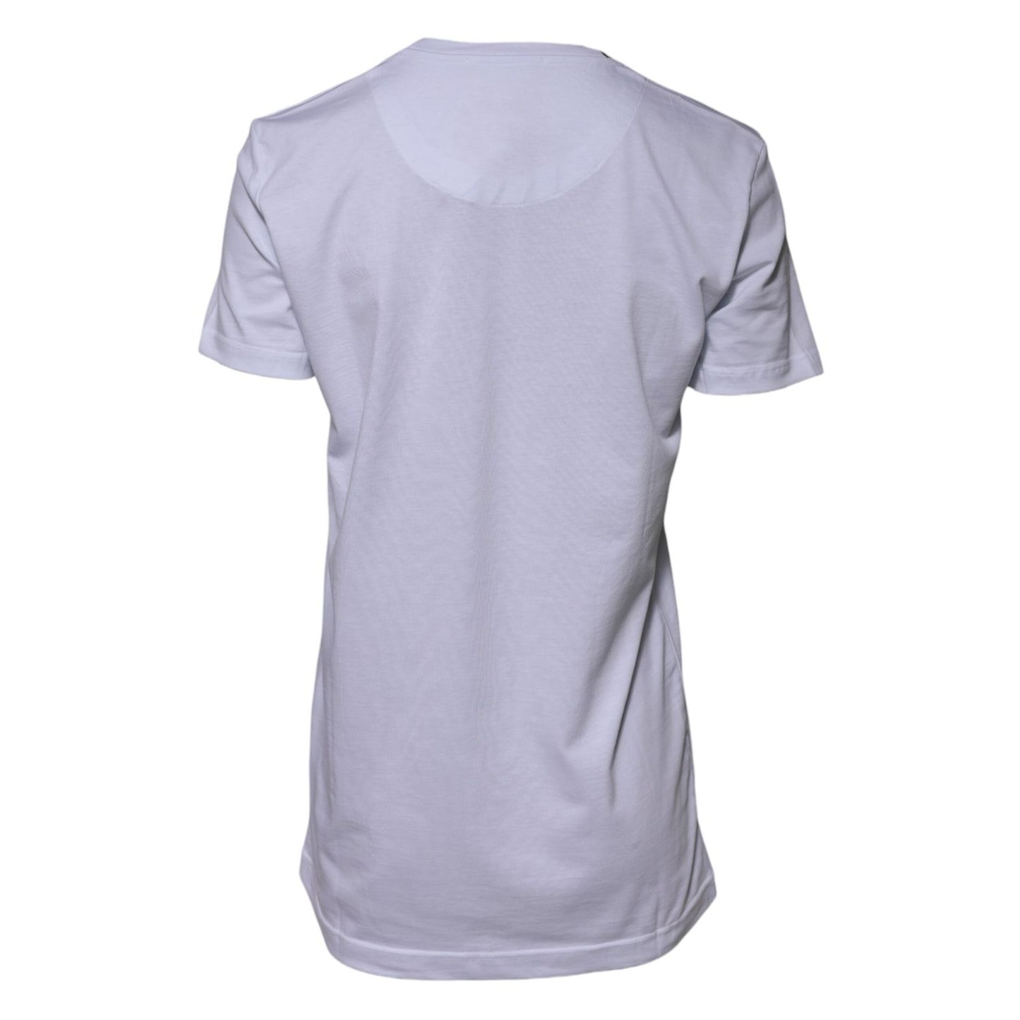 Dolce & Gabbana White Cotton Goodluck 2023 Crew NeckT-shirt