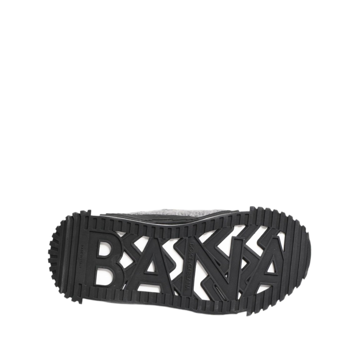 Dolce & Gabbana Black Gray NS1 Low Top Sneakers Shoes