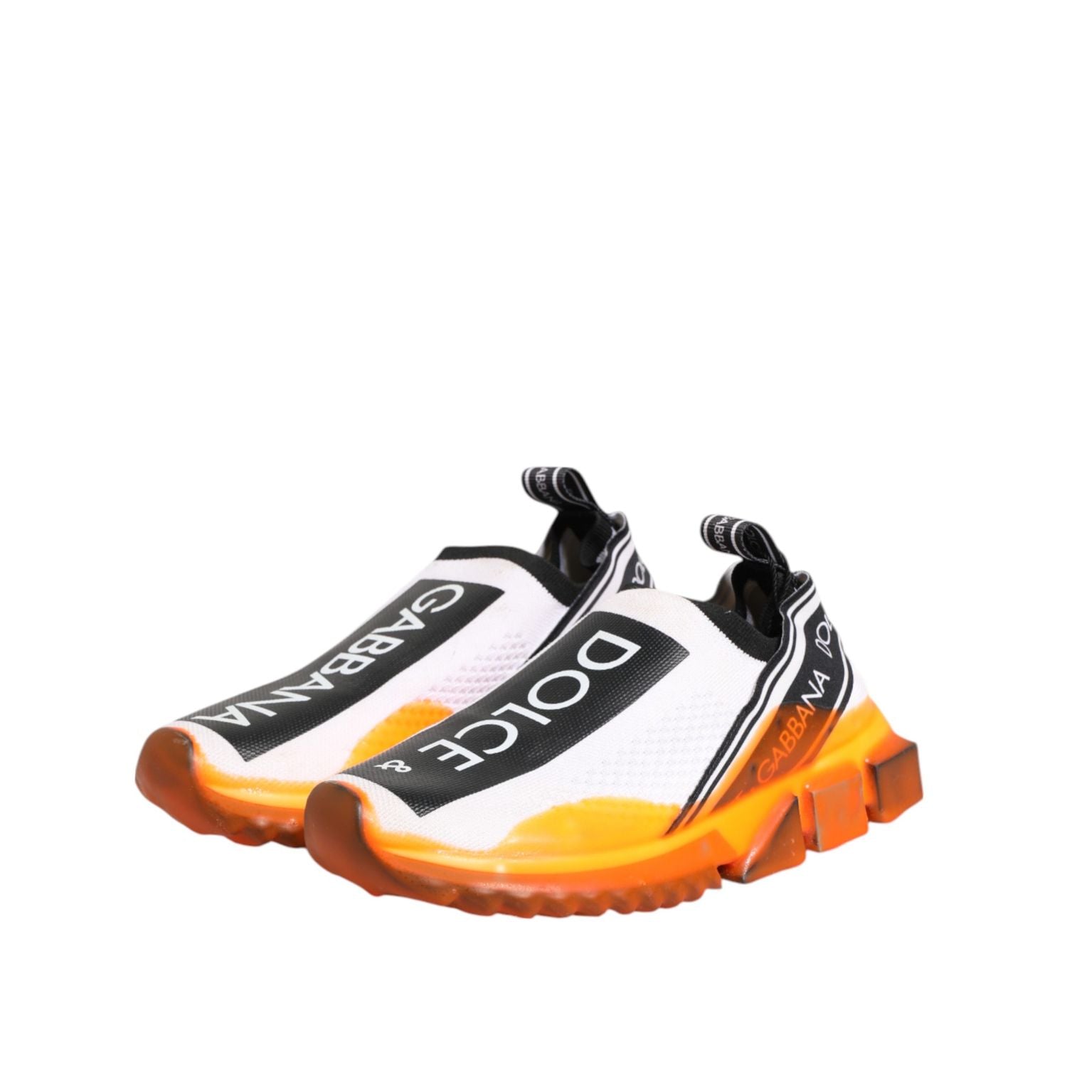 Dolce & Gabbana White Sorrento Slip On Low Top Sneakers Shoes