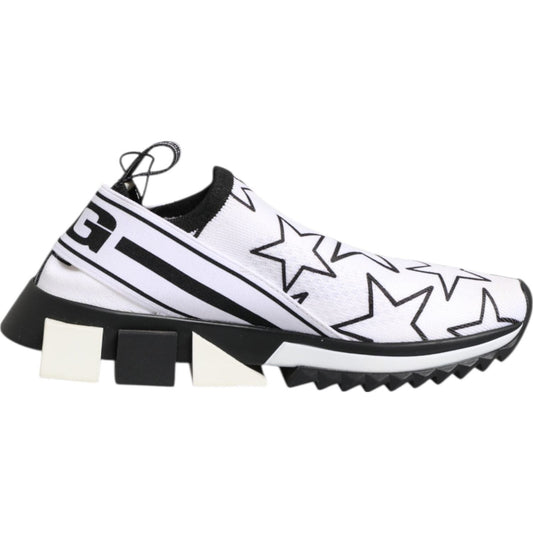 Dolce & Gabbana White Stars Sorrento Low Top Sneakers Shoes Dolce & Gabbana