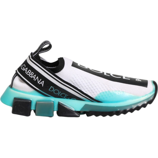 Dolce & Gabbana White Sorrento Slip On Low Top Sneakers Shoes Dolce & Gabbana