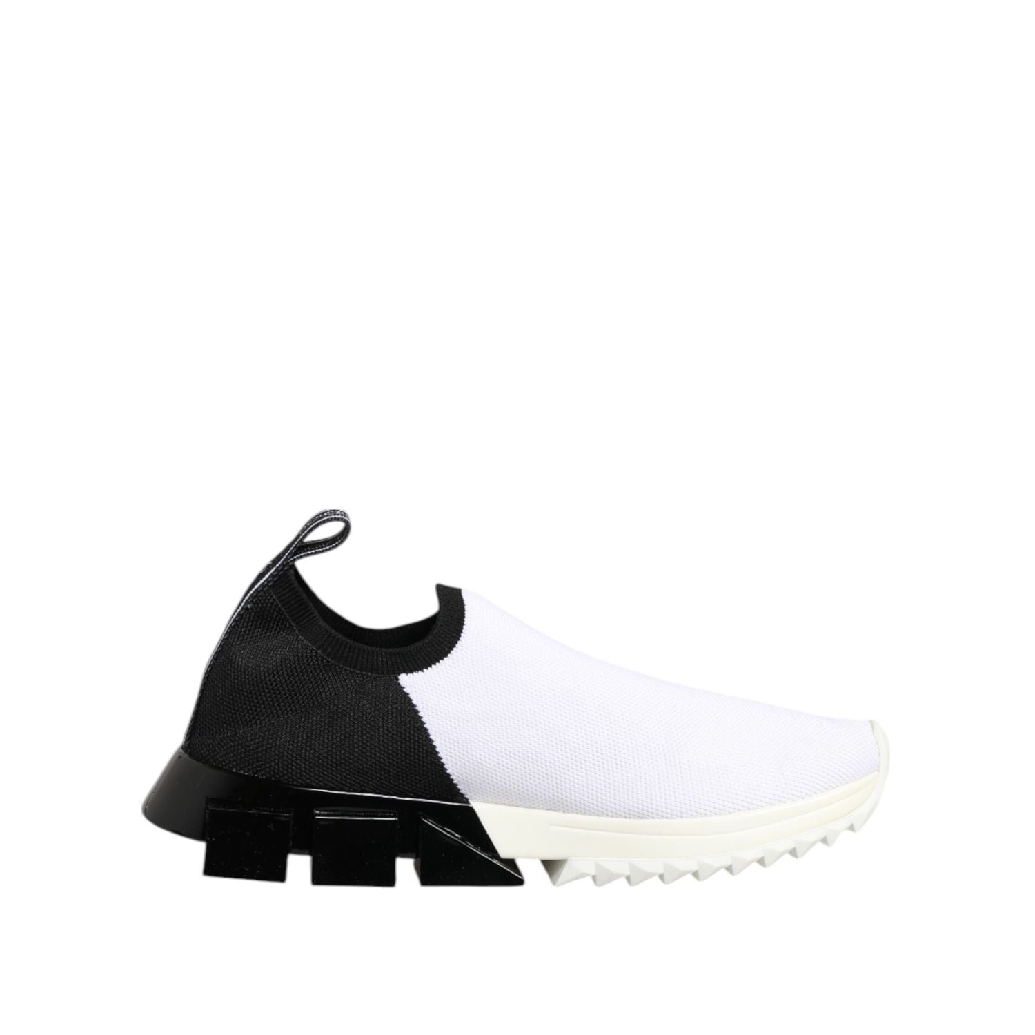 Dolce & Gabbana White Black Low Top Sorrento Sneakers Shoes