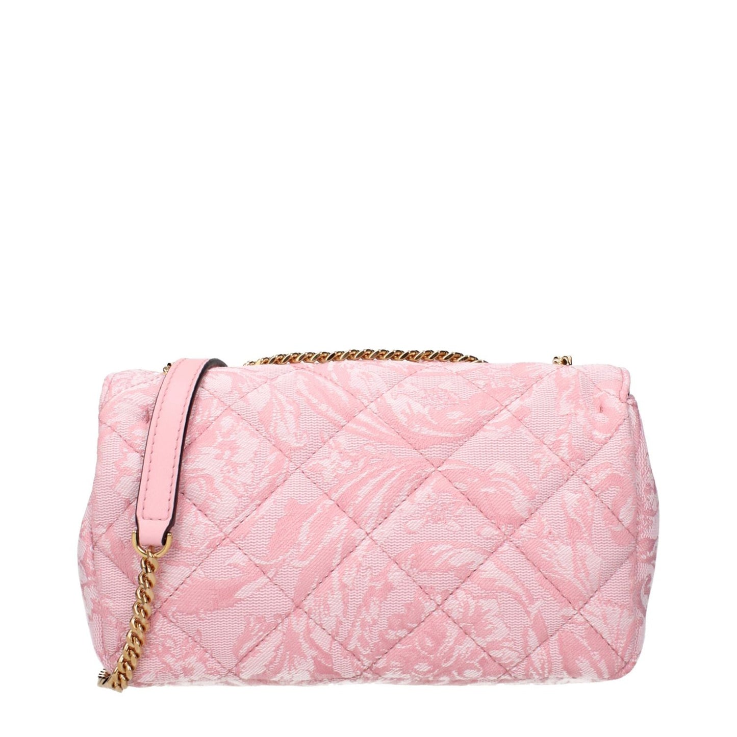 Versace Pink Fabric Shoulder Bag