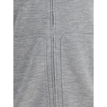 Brunello Cucinelli Gray Cashmere Sweatshirt