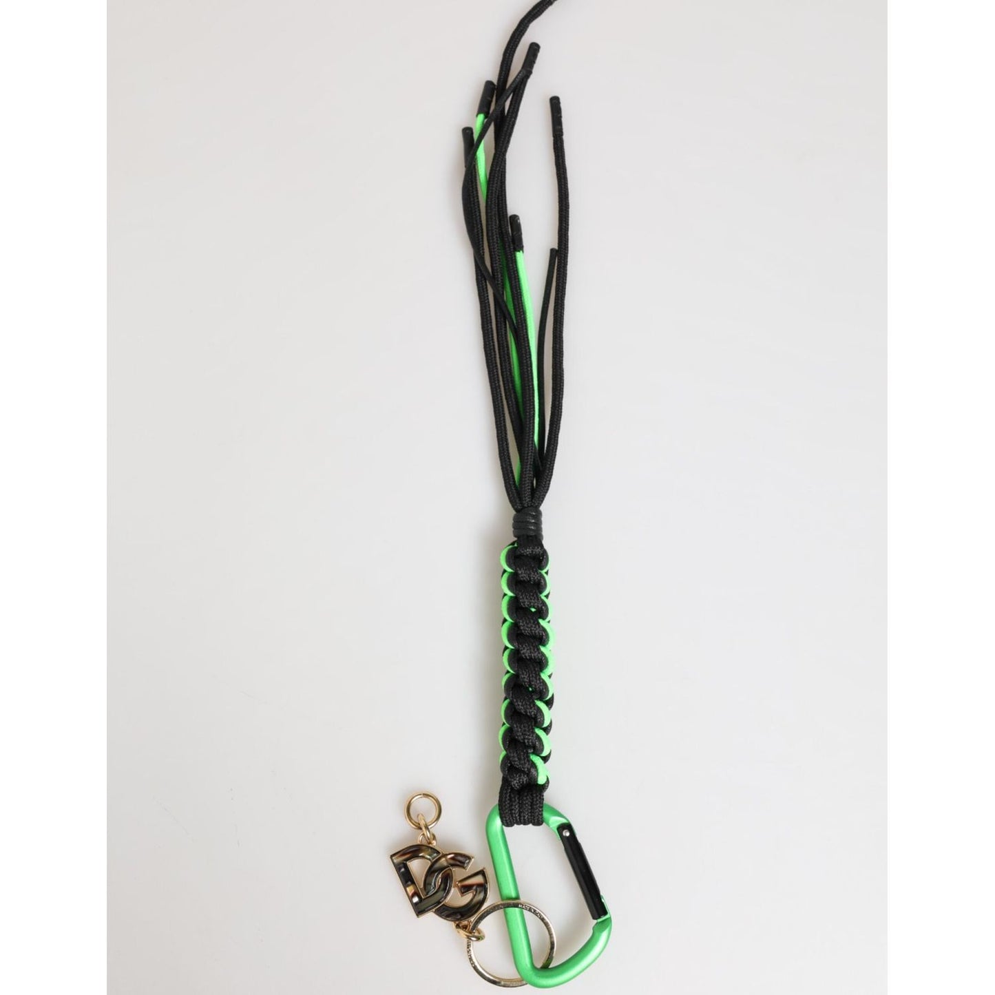 Dolce & Gabbana Multicolor Polyester Tape String DG Logo Keychain Keyring