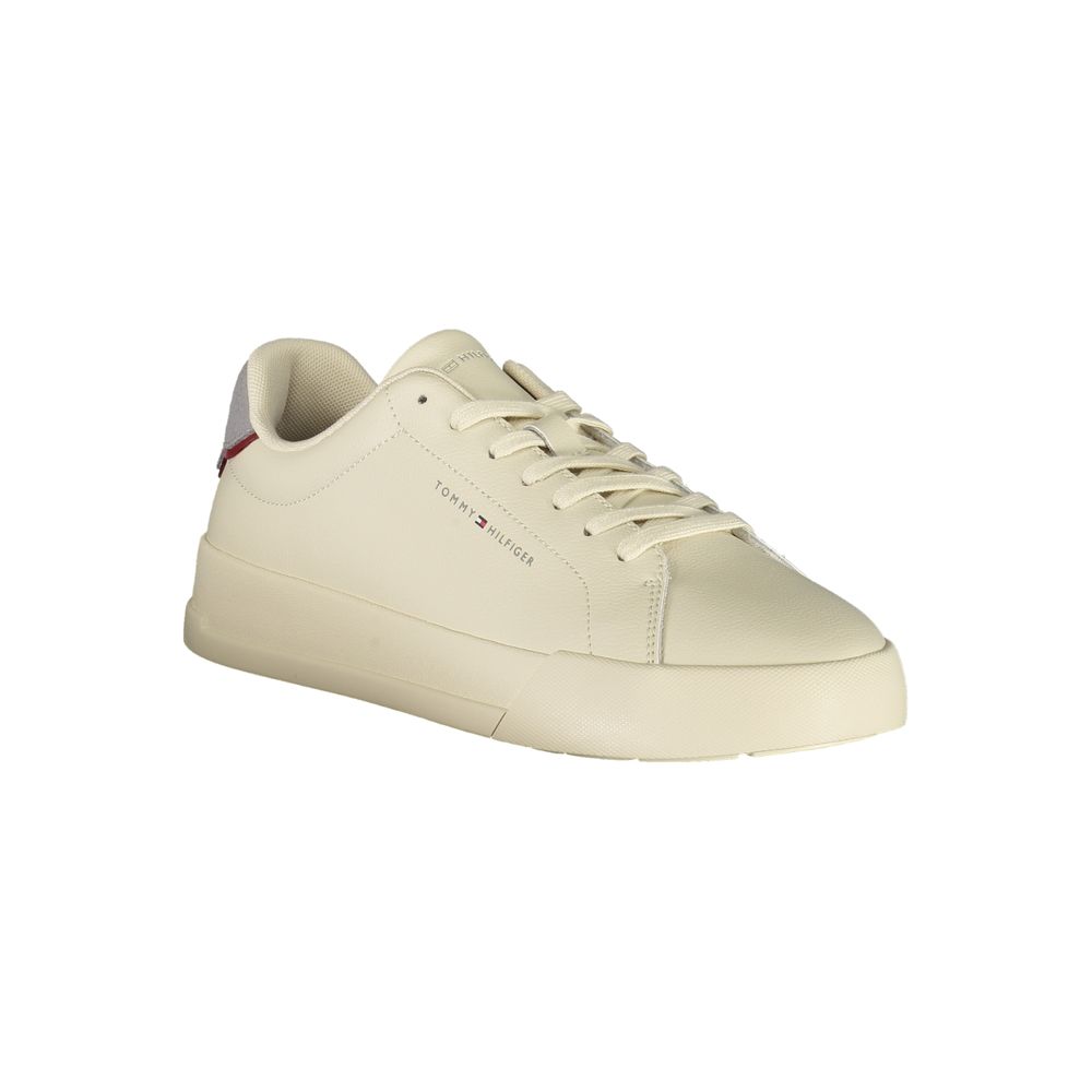 Tommy Hilfiger Beige Polyurethane Men Sneaker
