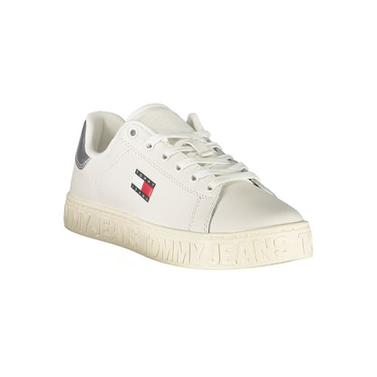 Tommy Hilfiger Bianco Polyurethane Women Sneaker