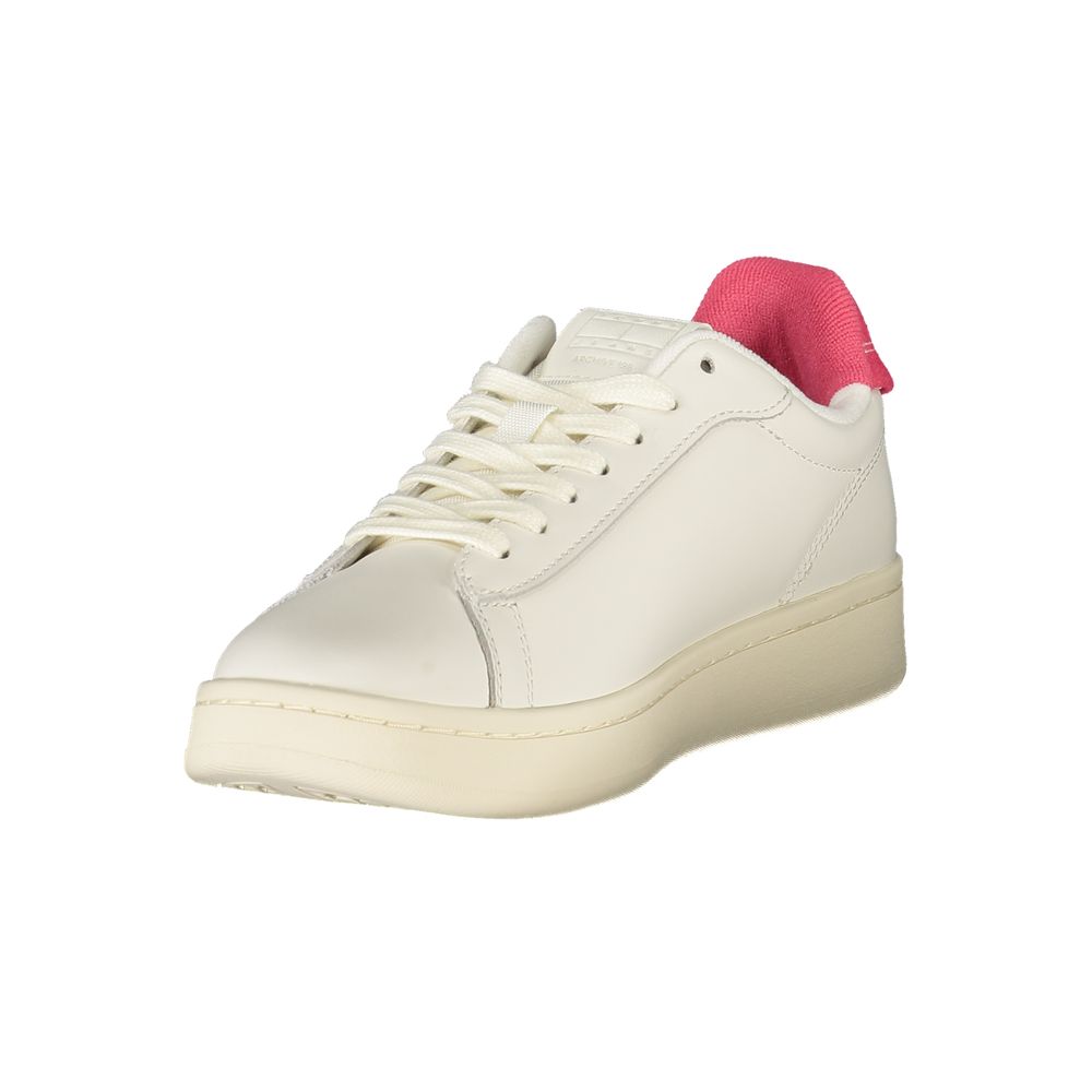 Tommy Hilfiger Bianco Polyurethane Women Sneaker