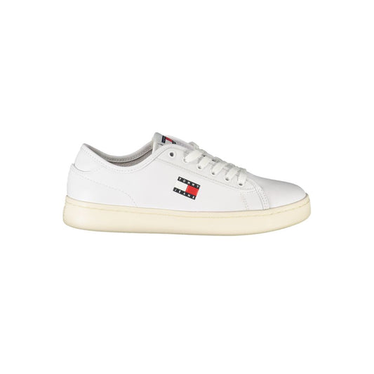 Tommy Hilfiger White Leather Women Sneaker