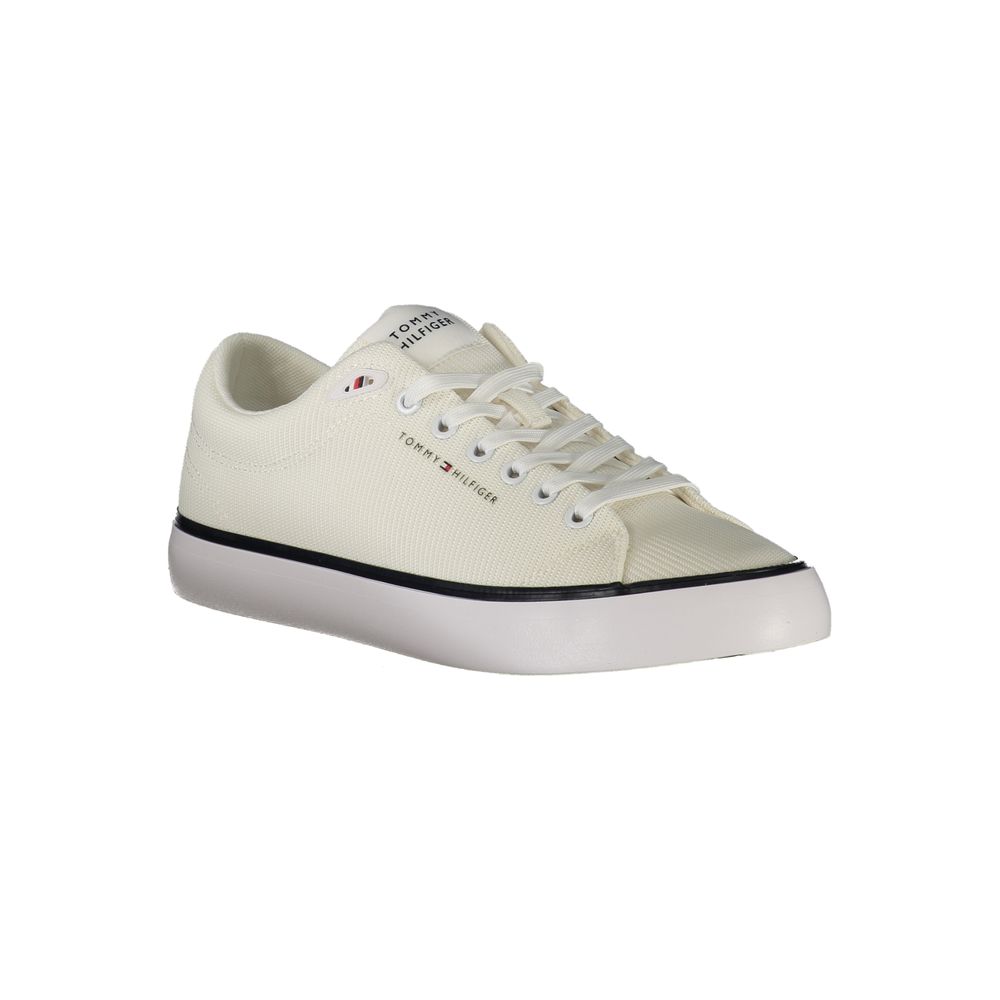 Tommy Hilfiger Bianco Polyester Men Sneaker