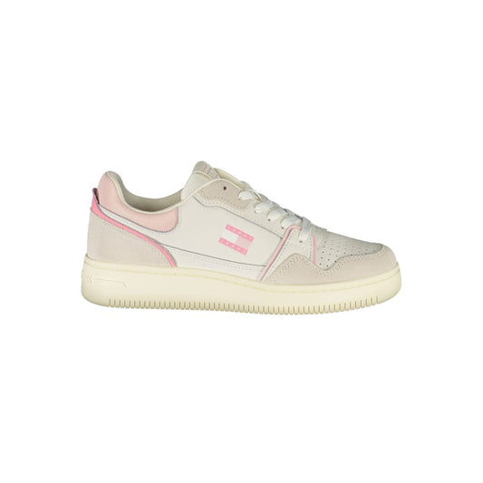 Tommy Hilfiger White Polyurethane Women Sneaker