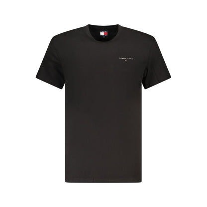 Tommy Hilfiger Black Cotton Men's T-Shirt