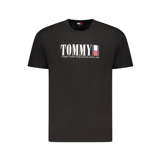 Tommy Hilfiger "Black Cotton Men's T-Shirt"