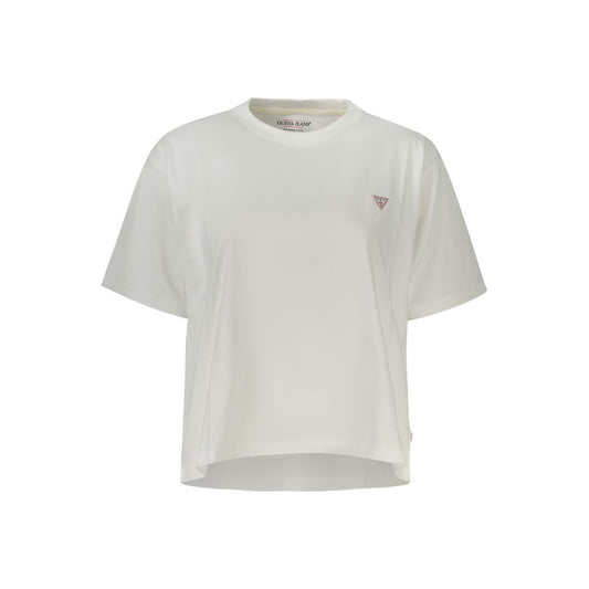 Guess Jeans Bianco Cotton Women T-Shirt