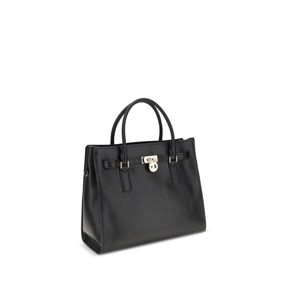 Michael Kors Black Calf Leather Bos Taurus Shoulder Bag
