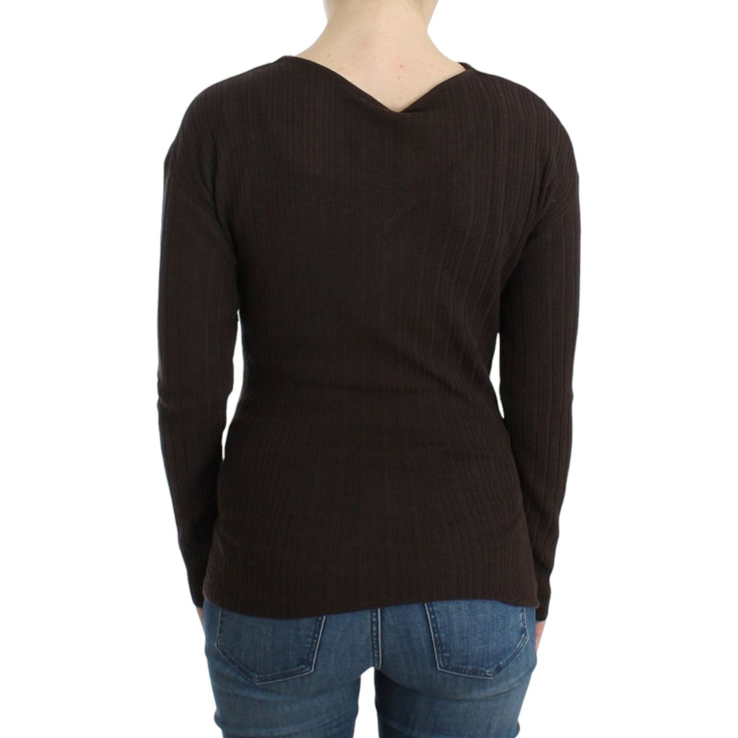 Cavalli | Chic Keyhole Virgin Wool Sweater| McRichard Designer Brands   