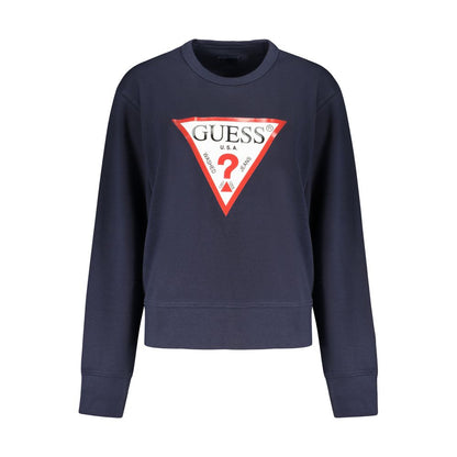 Guess Jeans Blue Cotton Women Sweatshirt