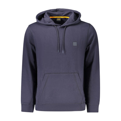 Hugo Boss Blue Cotton Men's Hoodie