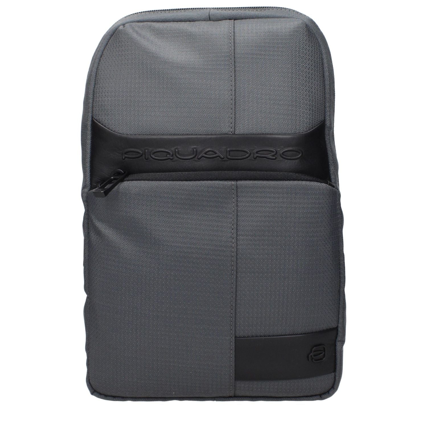 Piquadro Gray Fabric Crossbody Bag