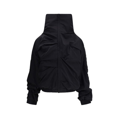 ALAINPAUL Black Polyamide Full-Length Jacket