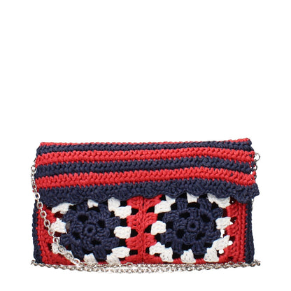 Miu Miu Multicolor Raffia Clutch Bag