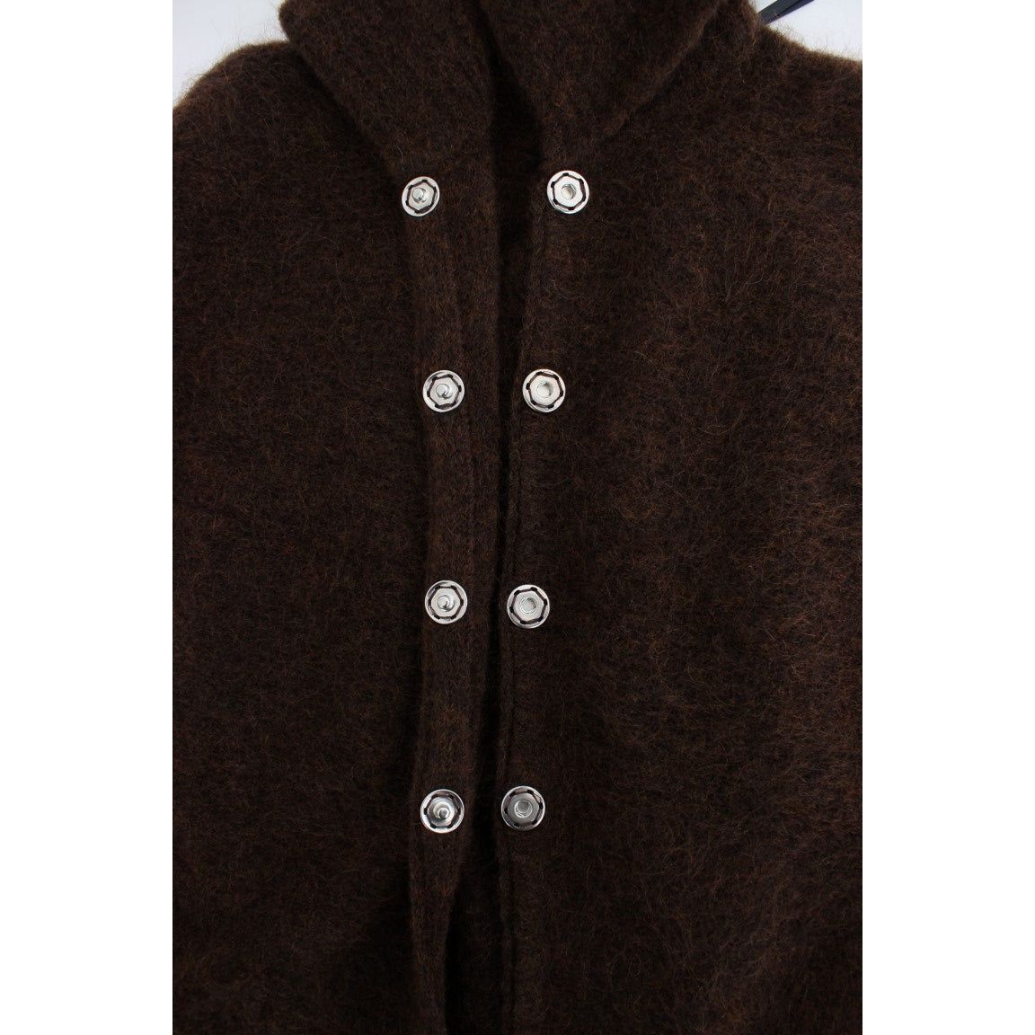Cavalli | Elegant Short Sleeved Brown Cardigan| McRichard Designer Brands   