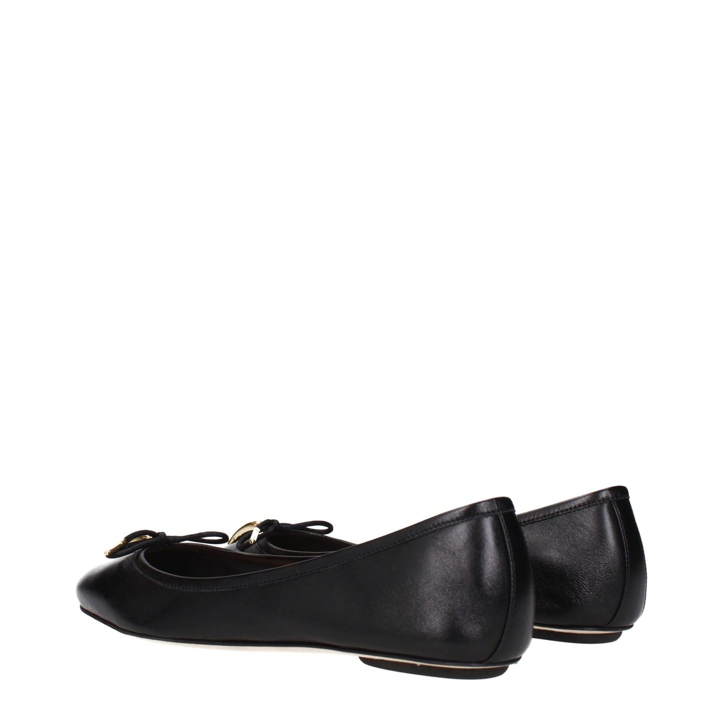 Chloé Black Leather Ballet Flats