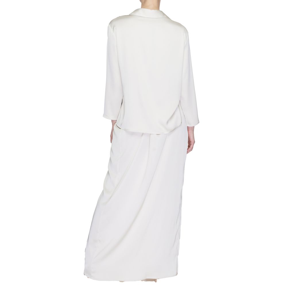 Sandro Ferrone Beige Polyester Long Dress 1728,71956299936,Beige,Clothing,Dresses - Clothing,IT40 | XS,Long - Dresses - Clothing,New with tags,Sandro Ferrone,Women