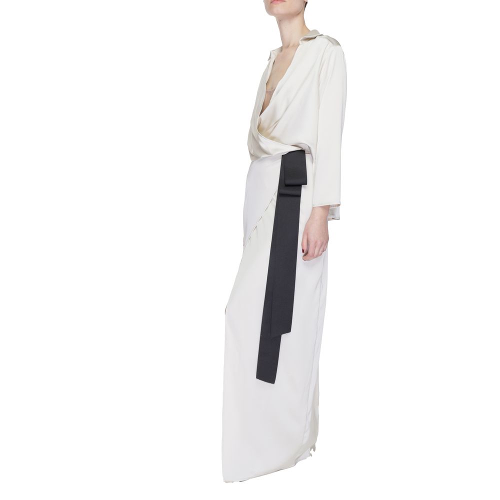Sandro Ferrone Beige Polyester Long Dress 1728,71956299936,Beige,Clothing,Dresses - Clothing,IT40 | XS,Long - Dresses - Clothing,New with tags,Sandro Ferrone,Women
