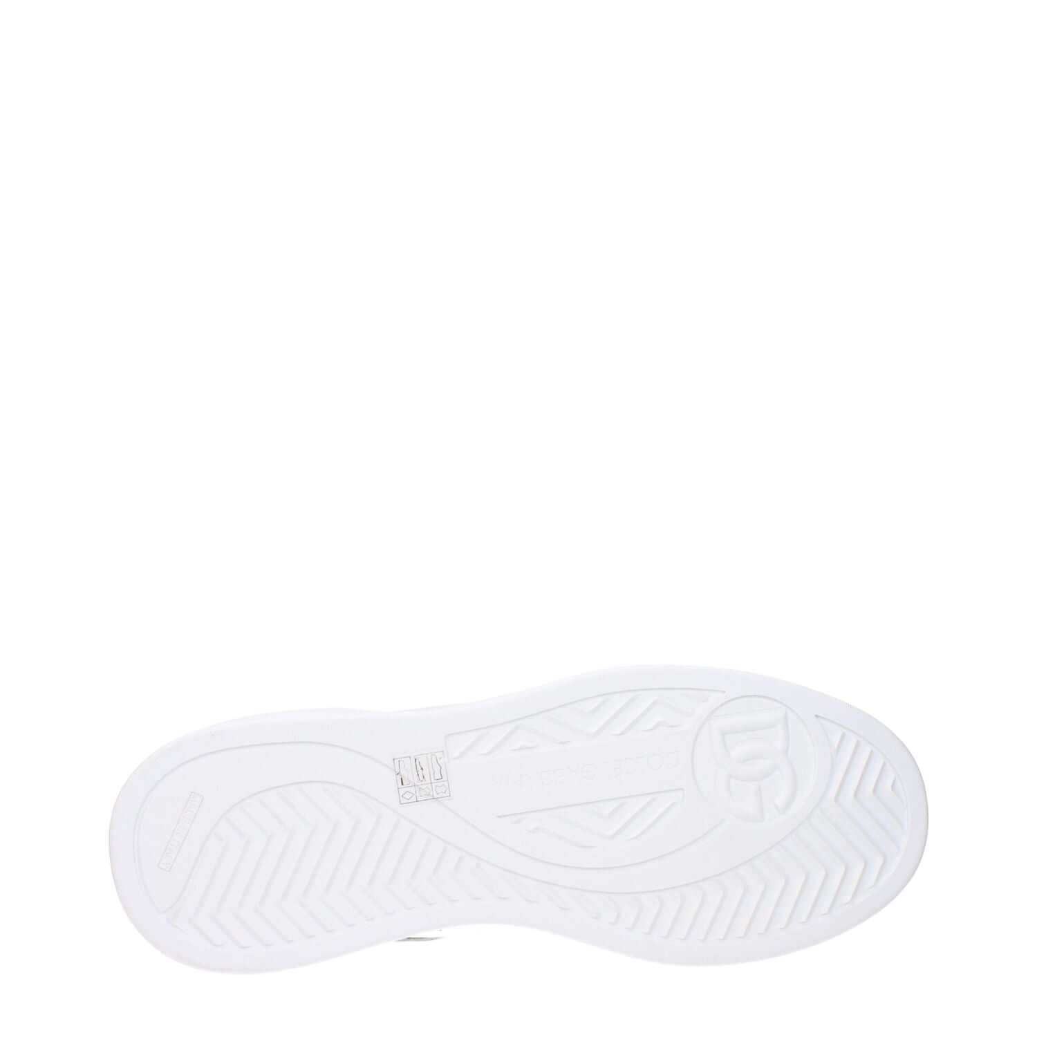 Dolce & Gabbana White Leather Low Top Sneakers