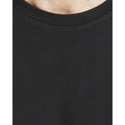 Jack Jones Black Cotton Long Sleeve T-Shirt