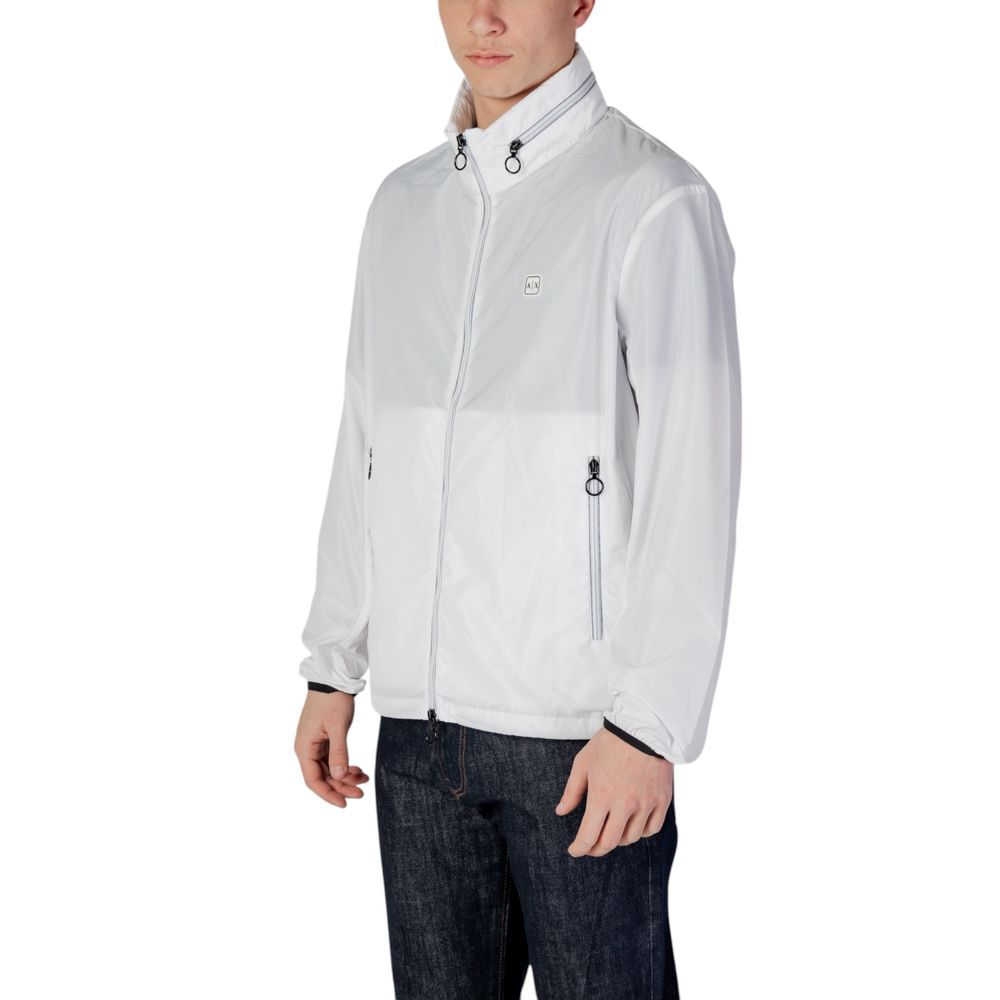 Armani Exchange White Polyester Shell Jacket 1728,71956299936,Armani Exchange,Clothing,IT46 | M,IT48 | L,IT52 | XL,IT54 | XXL,Jackets & Coats - Clothing,Men,New with tags,Shell Jackets - Jackets & Coats - Clothing,White
