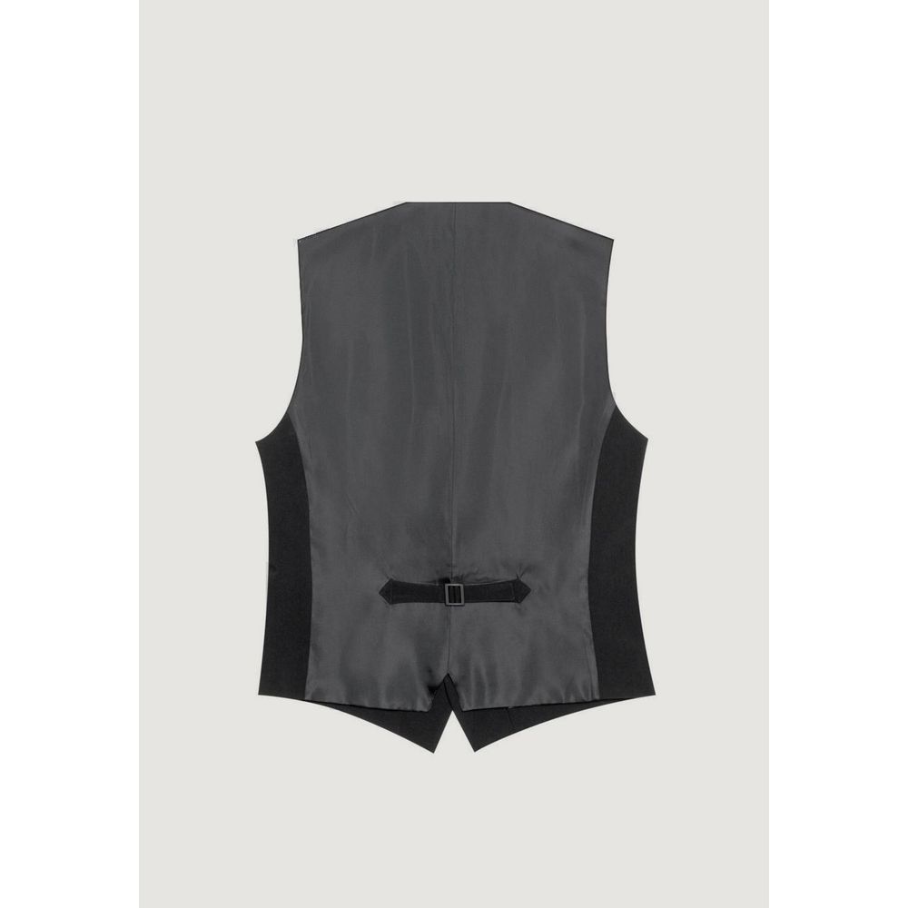 Antony Morato Black Polyester Waistcoat 1728,71956299936,Antony Morato,Black,Clothing,IT44 | XS,IT46 | S,IT52 | XL,Men,New with tags,Suits & Blazers - Clothing,Waistcoats - Suits & Blazers - Clothing