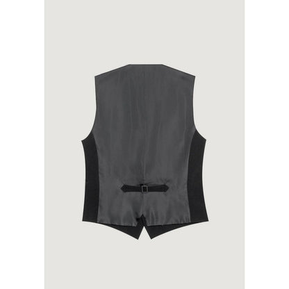 Antony Morato Black Polyester Waistcoat 1728,71956299936,Antony Morato,Black,Clothing,IT44 | XS,IT46 | S,IT52 | XL,Men,New with tags,Suits & Blazers - Clothing,Waistcoats - Suits & Blazers - Clothing