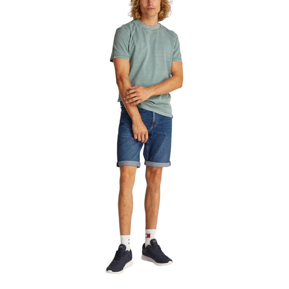 Calvin Klein Jeans Blue Cotton Bermuda Shorts