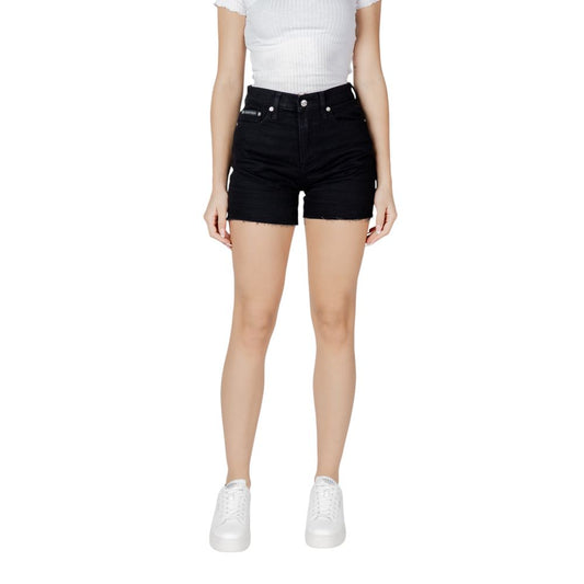 Calvin Klein Jeans Black Cotton Shorts 1728,71956299936,Black,Calvin Klein Jeans,Clothing,New with tags,Shorts - Clothing,Shorts - Shorts - Clothing,W25,W26,W29,W30,Women