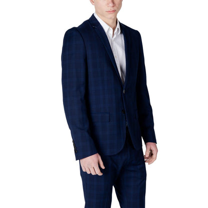 Antony Morato Blue Polyester Blazer 1728,71956299936,Antony Morato,Blazers - Suits & Blazers - Clothing,Blue,Clothing,IT50 | L,IT52 | XL,IT54 | XXL,Men,New with tags,Suits & Blazers - Clothing