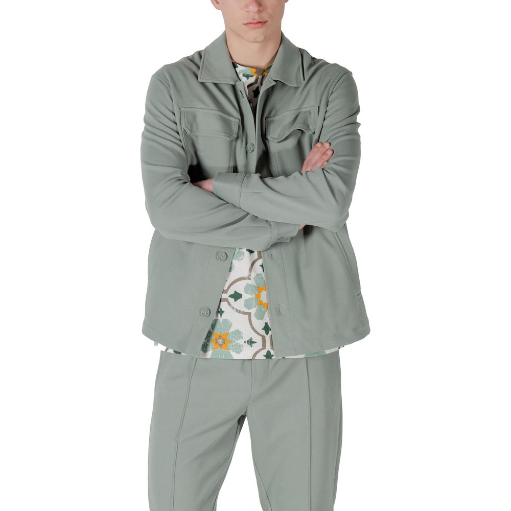 Antony Morato Bicolor Polyester Coat