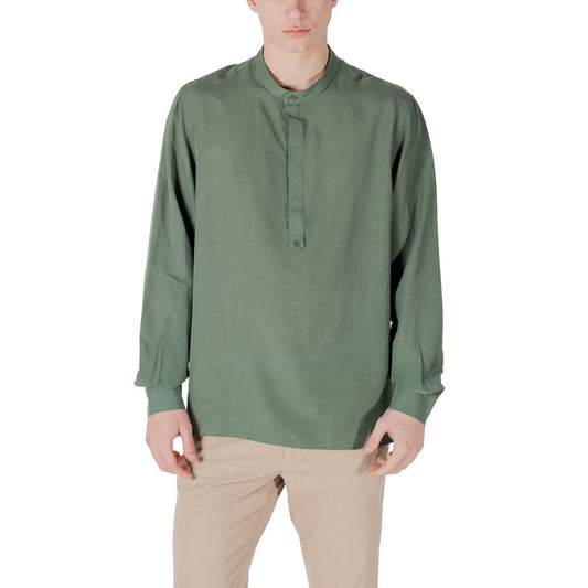 Antony Morato Bicolor Lyocell Shirt 1728,71956299936,Antony Morato,Bicolor,Clothing,IT46 | S,IT48 | M,IT50 | L,IT52 | XL,Men,New with tags,Shirts - Clothing